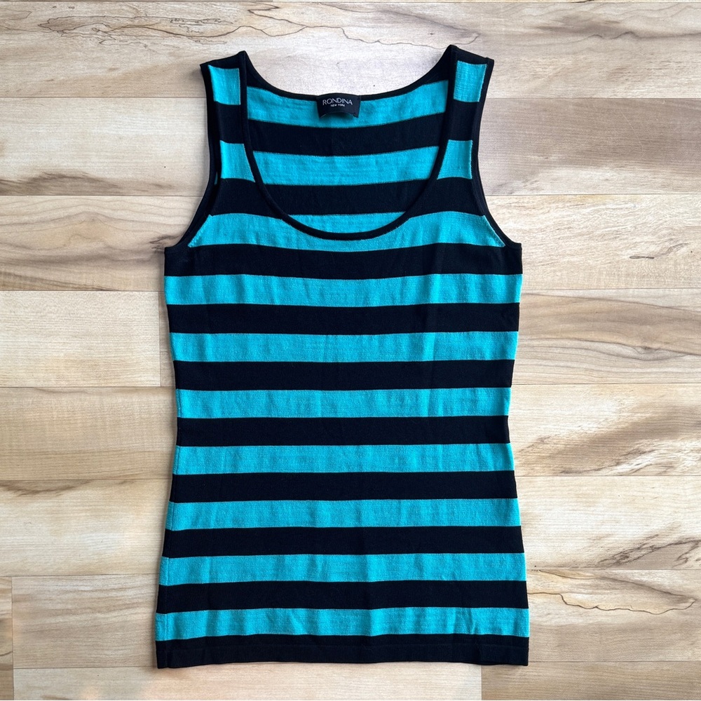 Rondina Etcetera Boat Neck Sleeveless Tank Top M